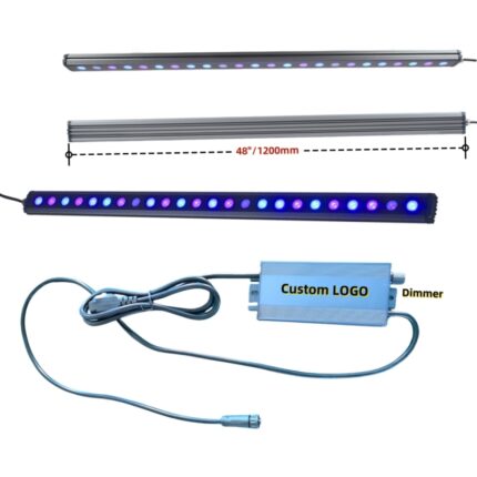 Full Spectrum Aquarium Light 48inch Blue LED Reef Aquarium Light Bar 4FT Smart timing Light