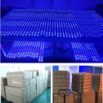 Factory burn-in aging test and bulk packaging of saltwater aquarium led lighting for wholesale distribution